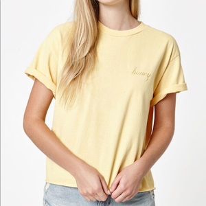 Brandy Melville “honey” short sleeve shirt